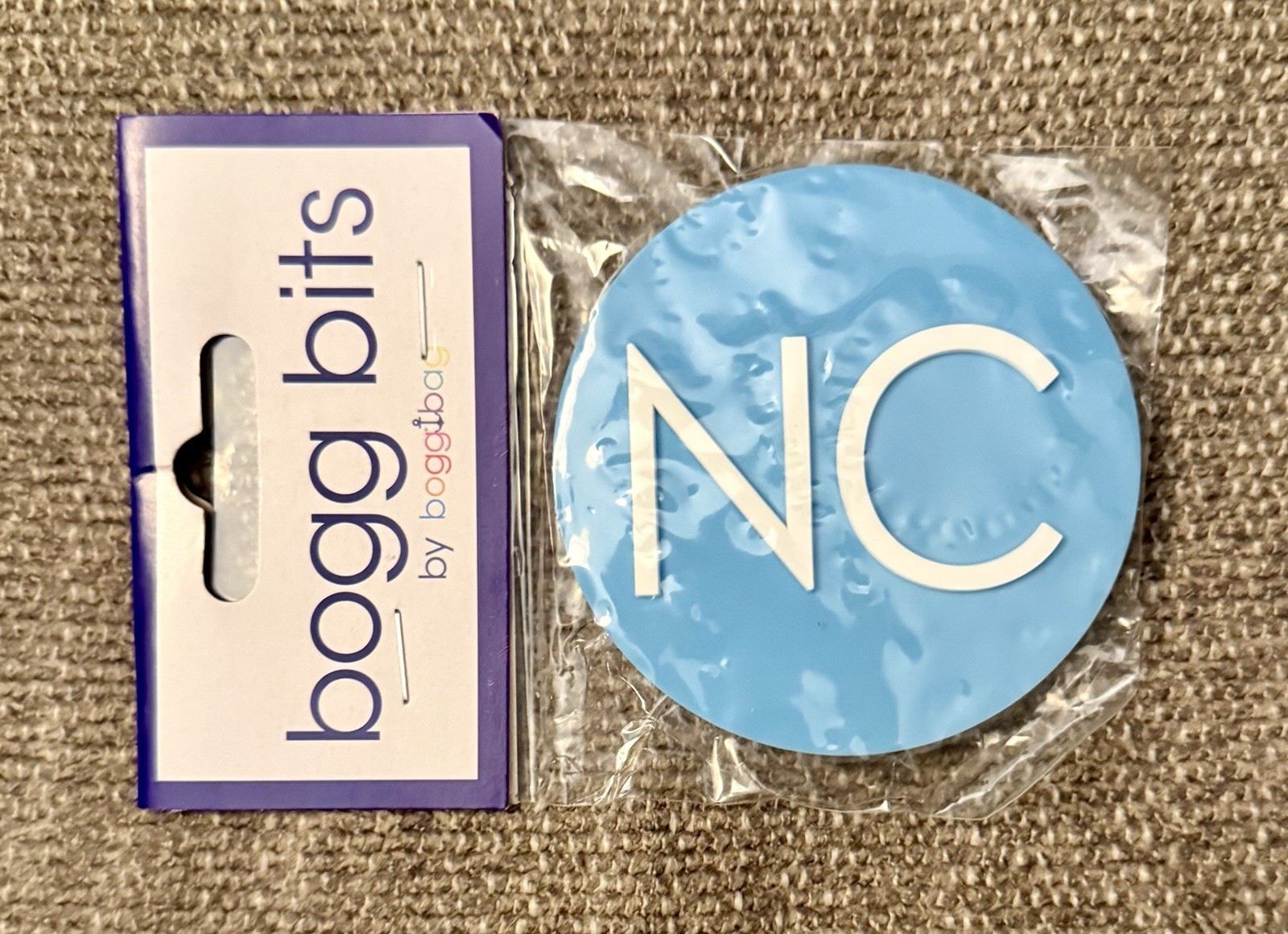 NEW Bogg Bits Bag Accessory NC North Carolina Charm Blue White Bag Charm HTF