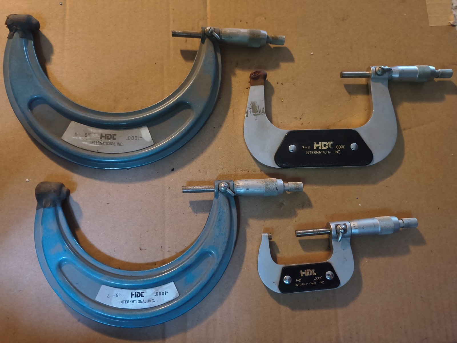 HDT International Outside Micrometer Set