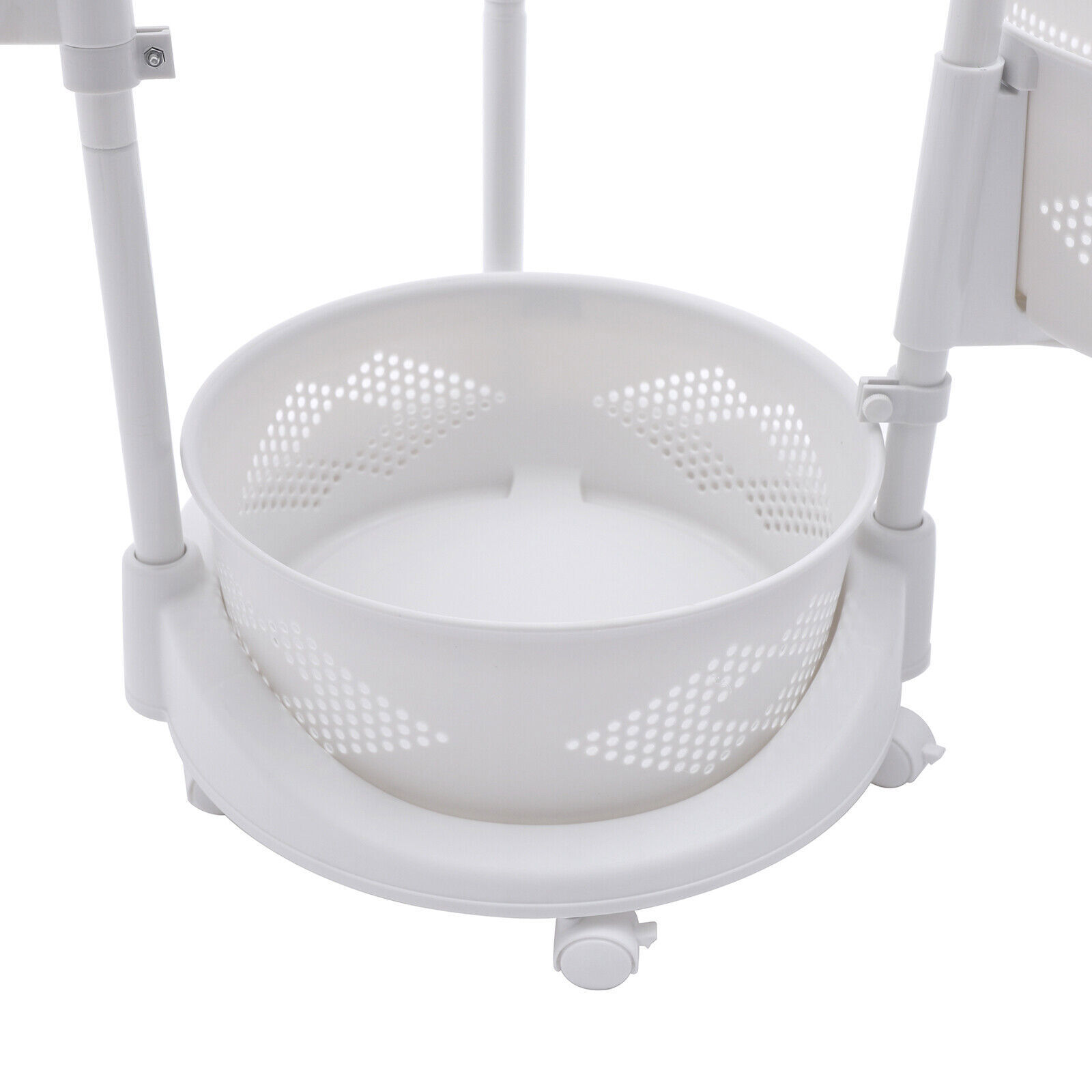 Multi-Layer Storage Shelves Kitchen Storage Cart Rotating Basket Vegetable Rack