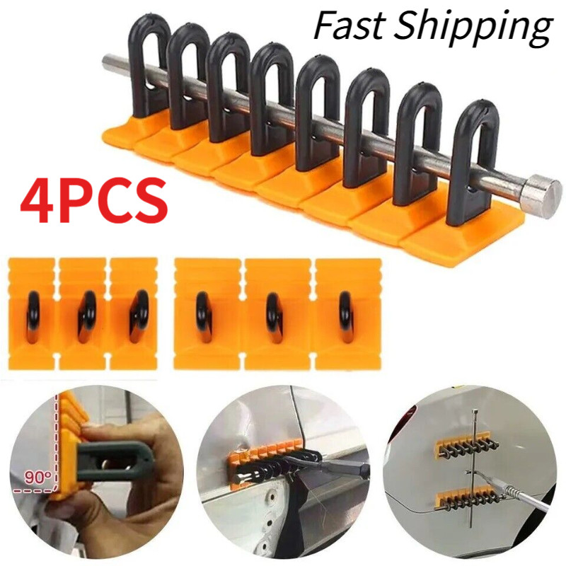 4Pcs Pulling Paintless Dent Repair Removal Tool Hail Glue Puller Tabs Car Body