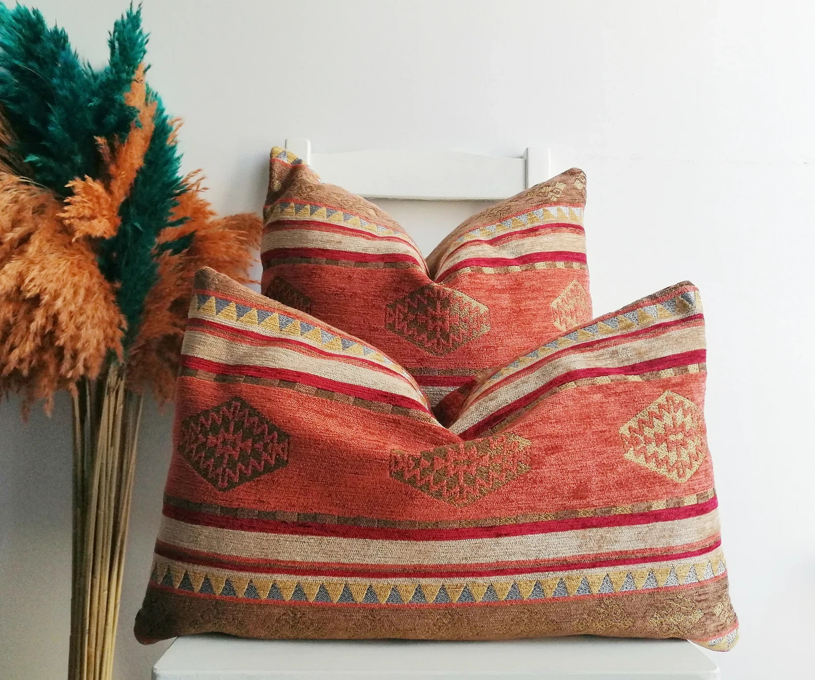 Turkish Kilim Pillowcase - Lumbar - 16 x 24