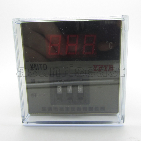 AC220V K Type 3 Red Digit Digital LED Temperature Controller Thermometer 0-399℃