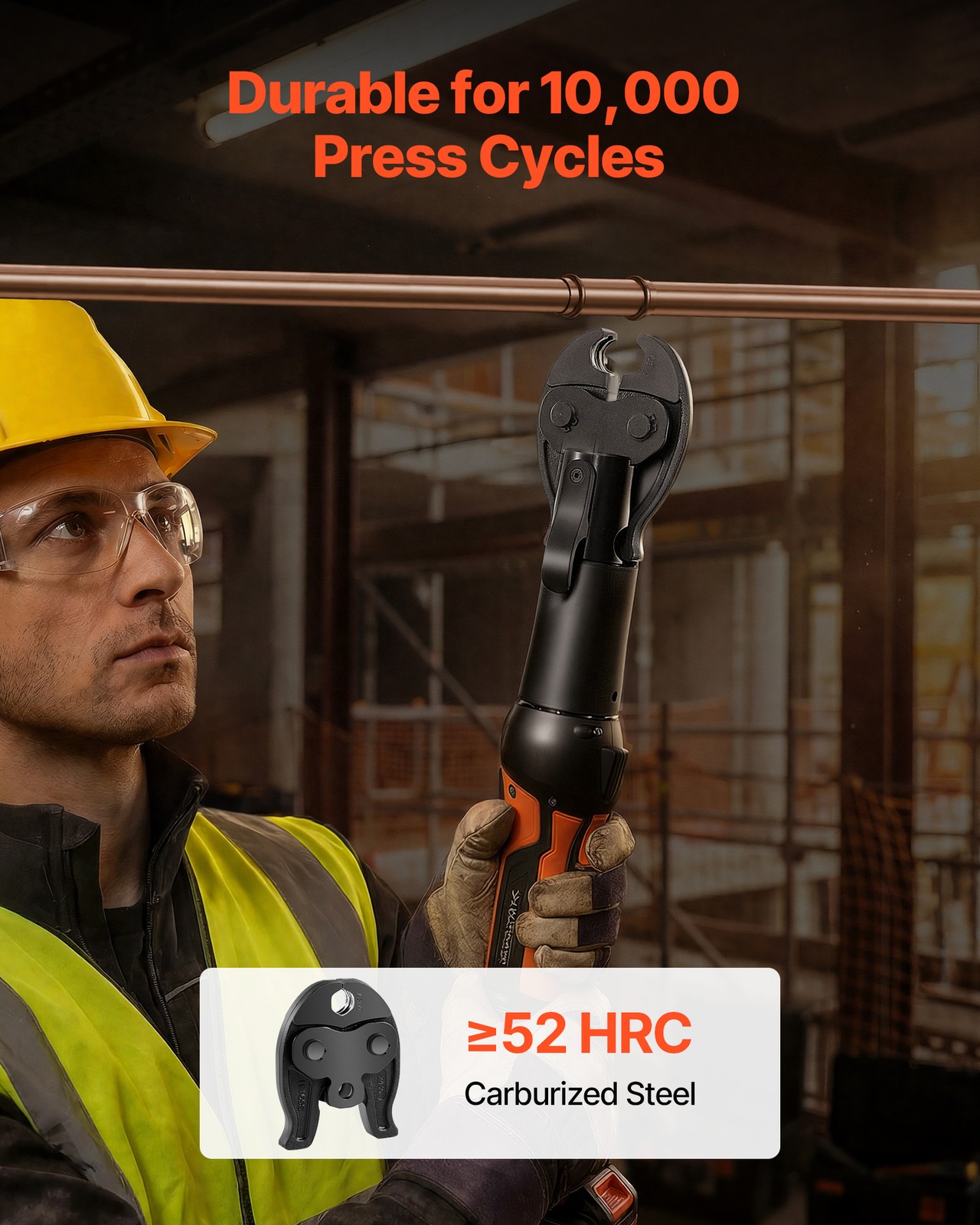VEVOR 1/2" ProPress Jaw for Copper Pipe Compatible with 24KN Compact Press Tools