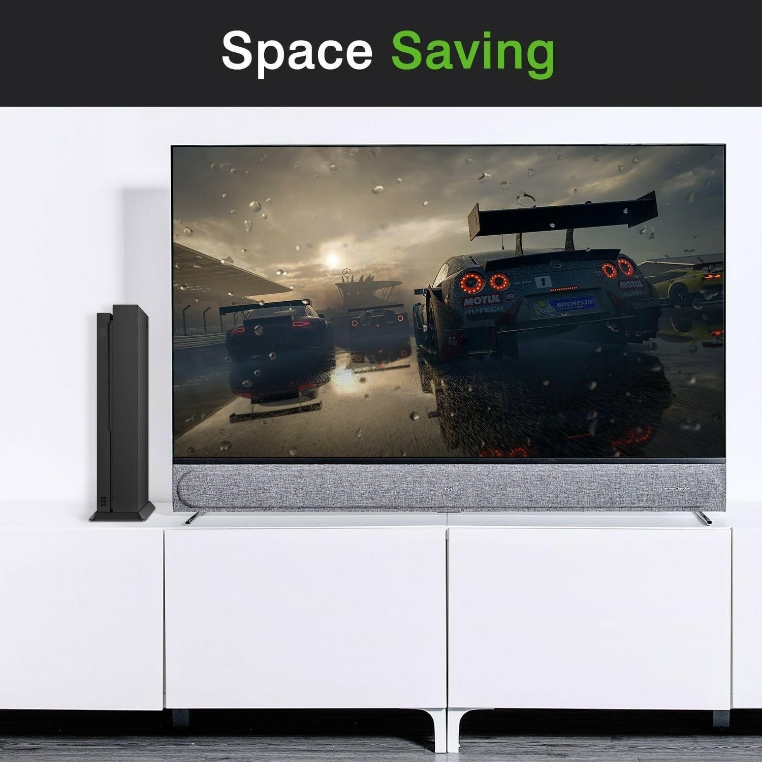 Space-Saving Vertical Cooling Stand for Xbox One X - Rubberized Finish