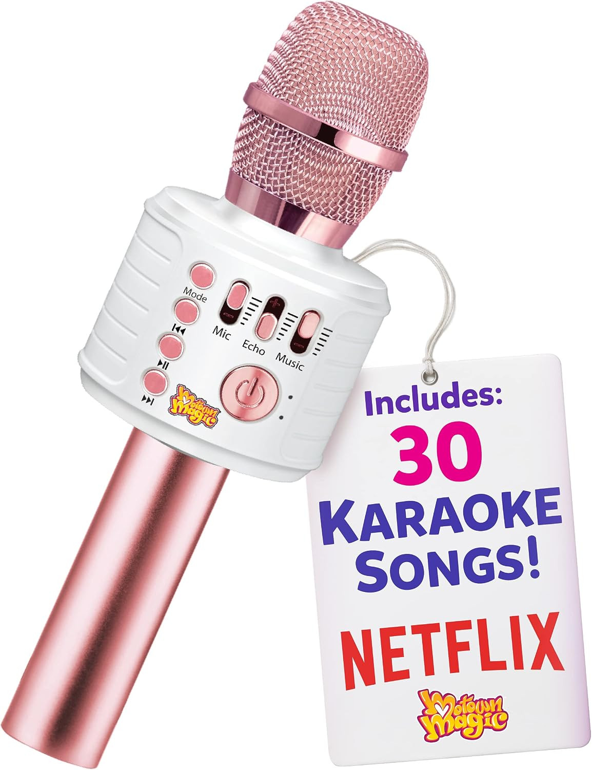 , Kids Karaoke Microphone | Includes Bluetooth & Pre-Loaded Songs | Birthday Gir