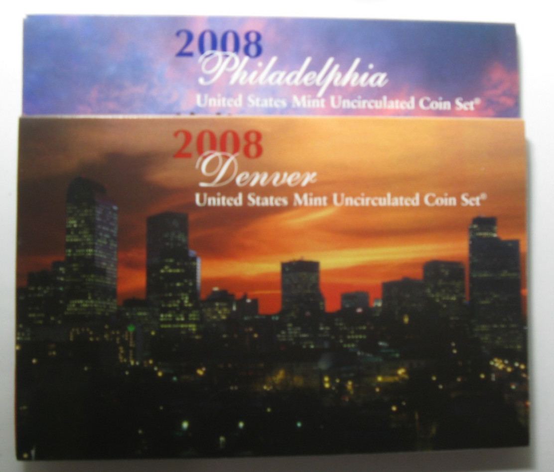 2008 P & D US Mint 28 Coin Uncirculated Mint Set #2