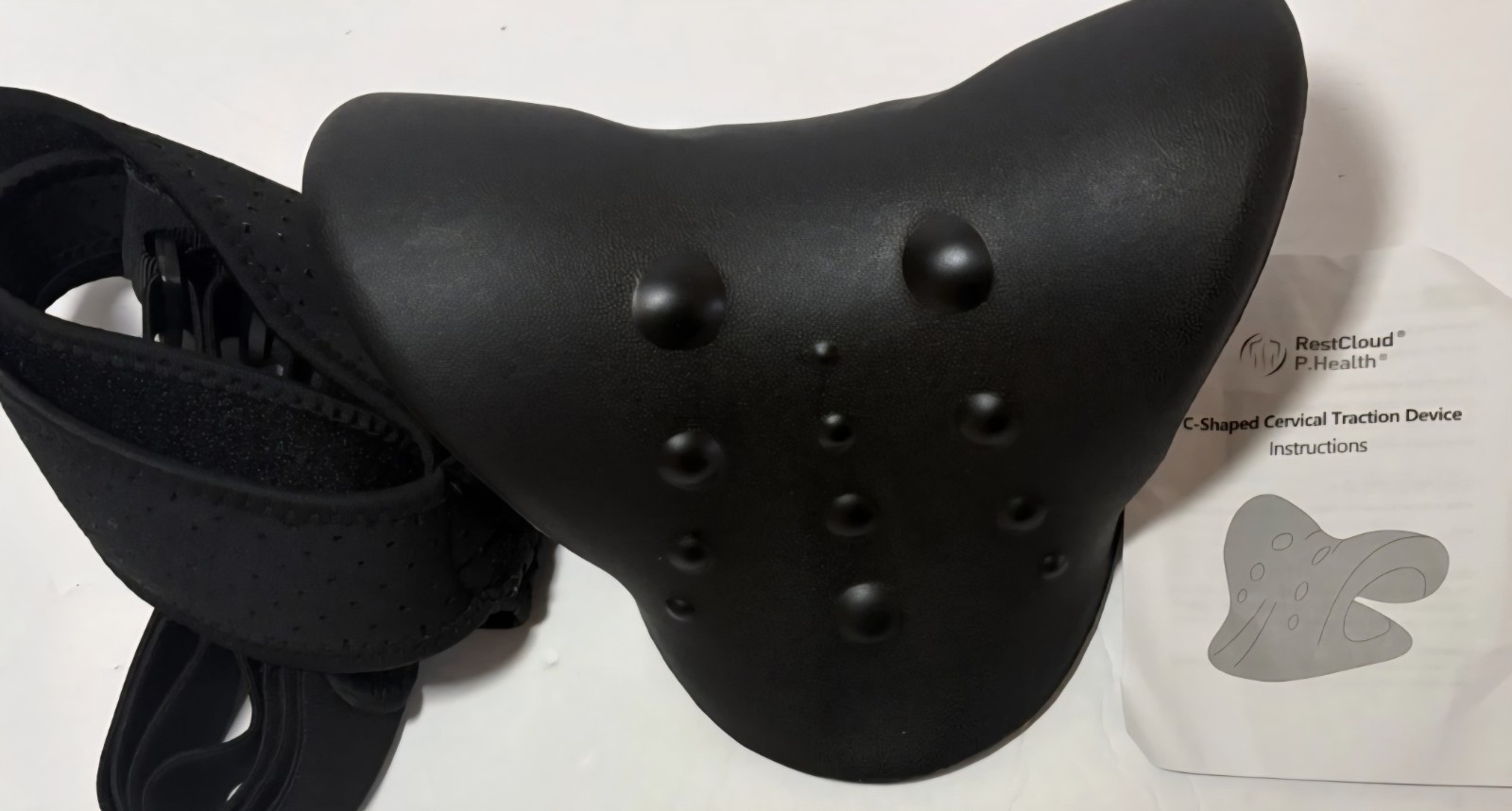 Restcloud C-Shaped Cervical Traction Device - Excellent Condition!! Black. New