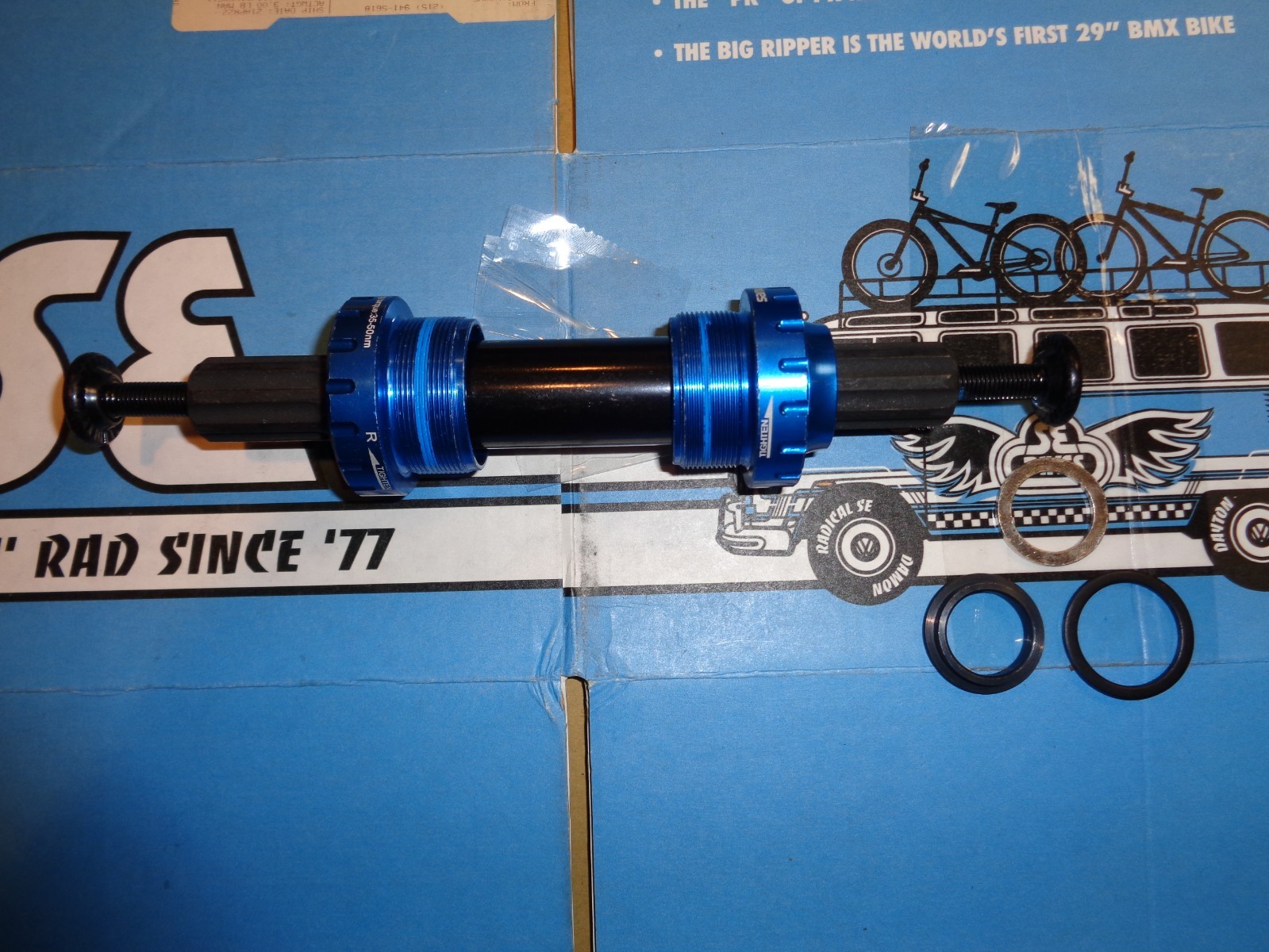 SE RACING BIKES DJ Ripper / Quad complete BB Euro with 8 x 19mm x 165mm Axle