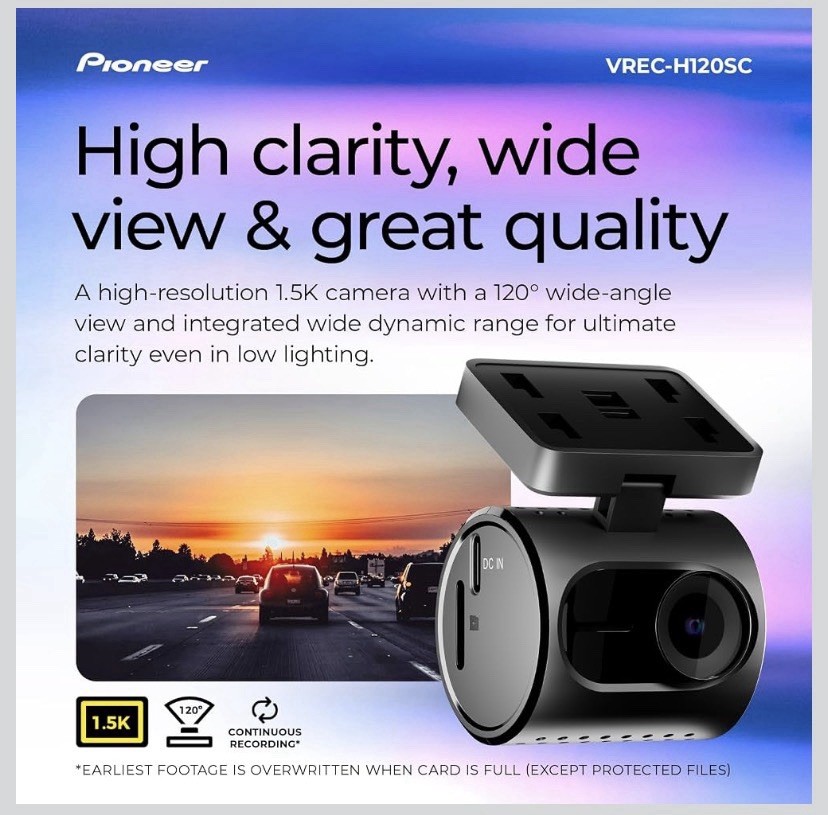 Dash Cam for Cars with 1.5K Resolution