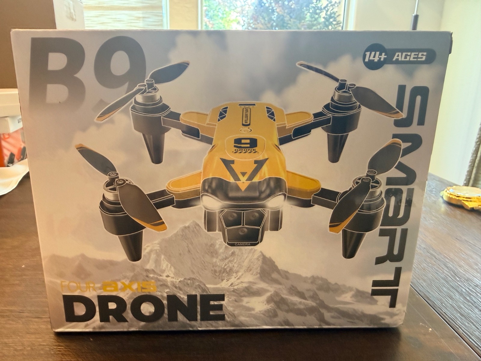 B9 Four Axis Yellow Smart Drone with case