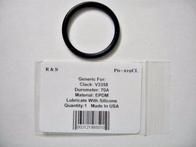 Clack V3358 O-Ring for Distributor Tube Opening 1.32" / R&S 219CL / FDA EPDM Mat