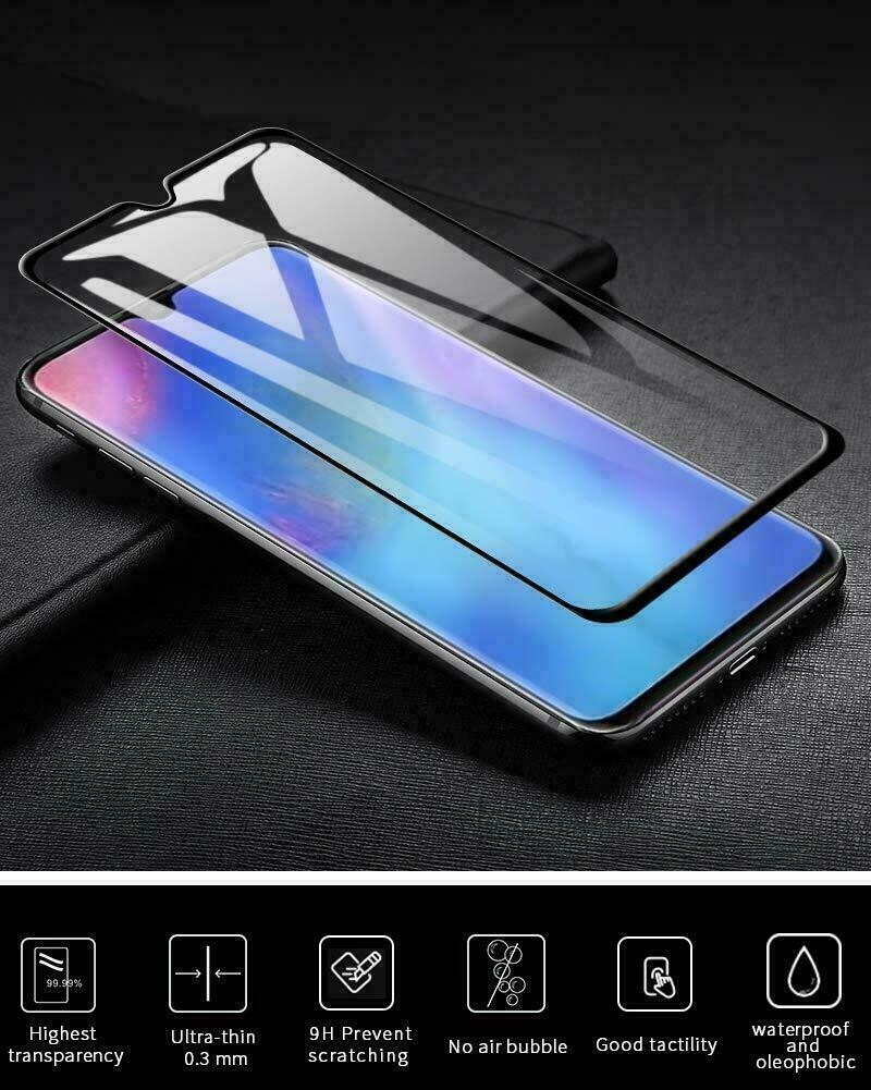 TEMPERED GLASS FULL COVERAGE CURVED SCREEN PROTECTOR For HUAWEI Y9 PRIME 2019