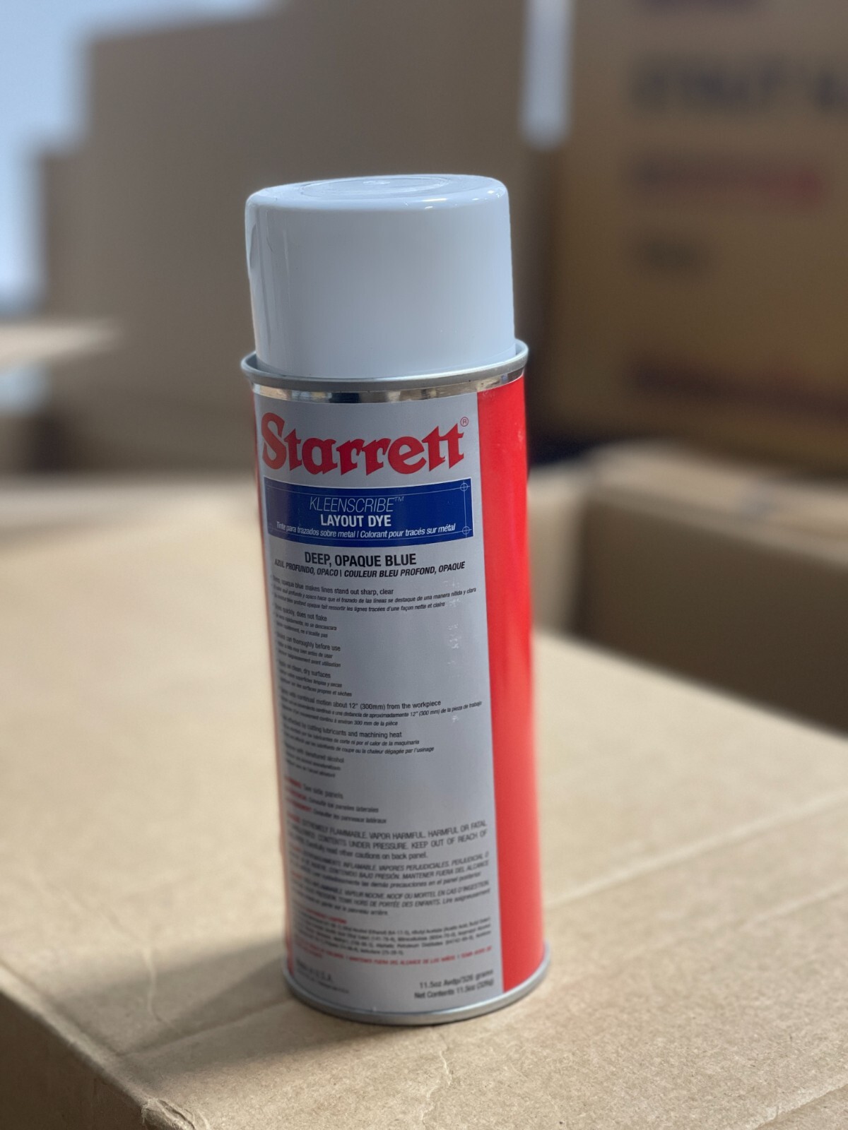 STARRETT 1611 Layout Fluid,Blue,11.5 oz. Aerosol Can 55896
