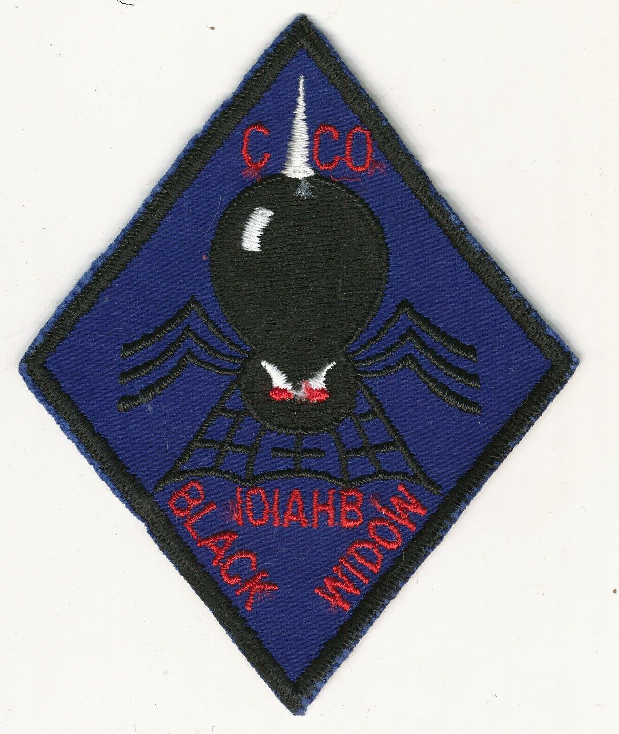 US Army Aviation patch C Co 101st Attack Helicopter Battalion twill Black Widow