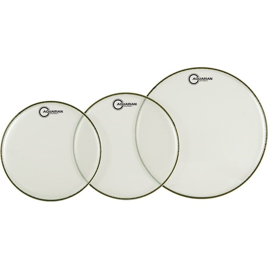 Aquarian Response 2 Clear Drumhead Pack 10/12/16