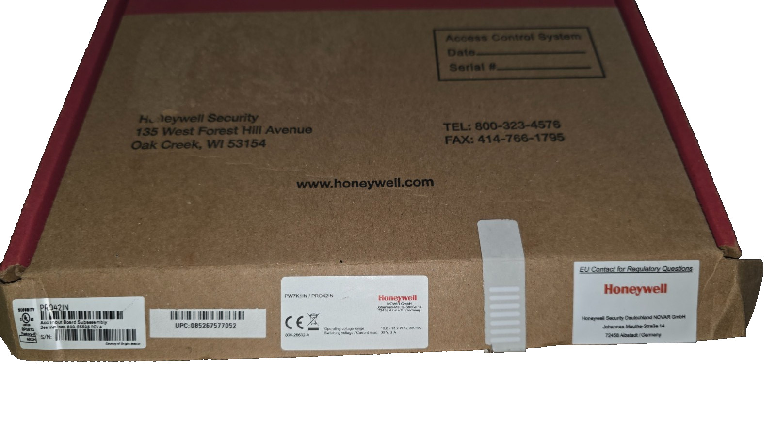 Honeywell ProWatch PW7K1IN Security / Access Control Input Board