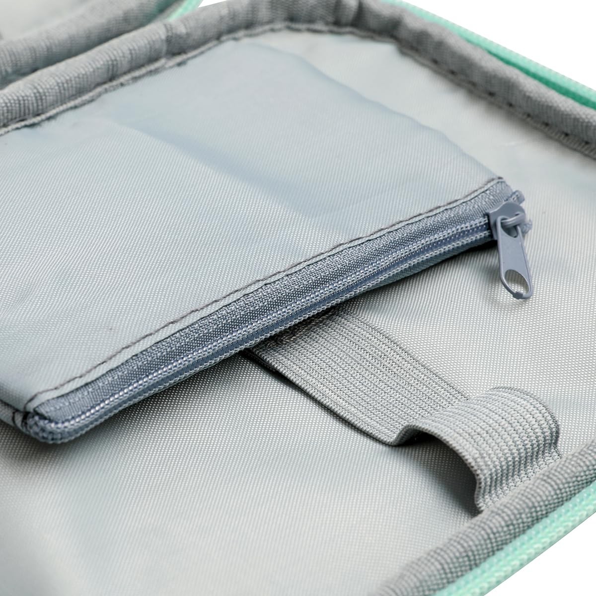 DIY Crochet Needle Case Empty, Zipper Storage Organizer Bag with Web Pockets ...