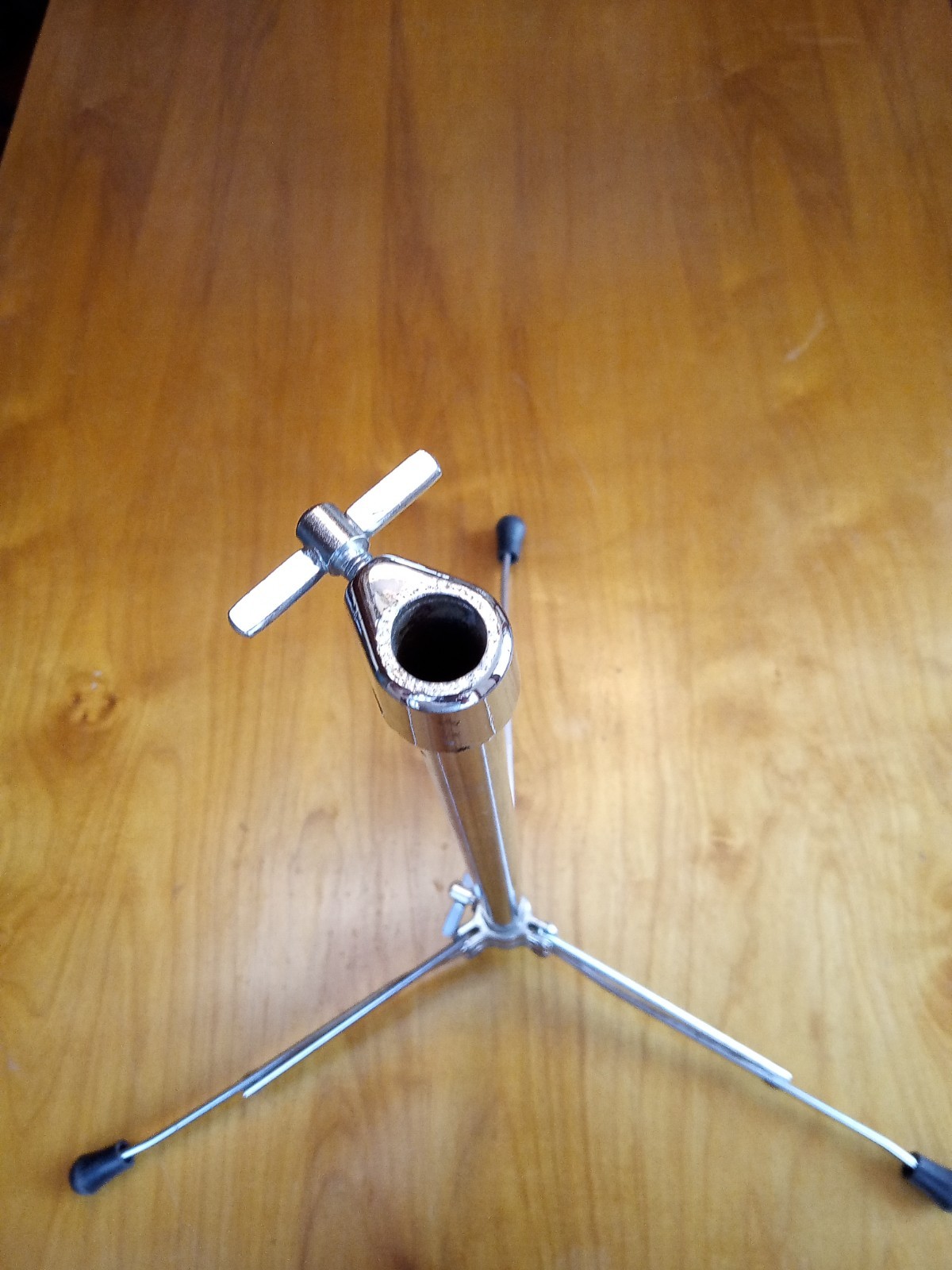3 tripod cymbal/accessory stands plus hihat pull rod - Ludwig, etc.