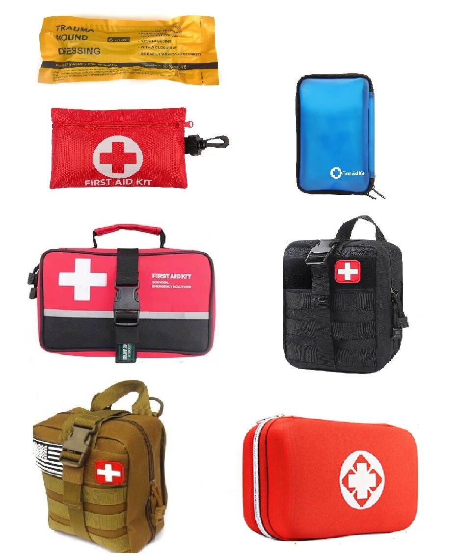 Outdoor First Aid Kit Bag Portable Travel Medicine Case Emergency Organizer Mul-