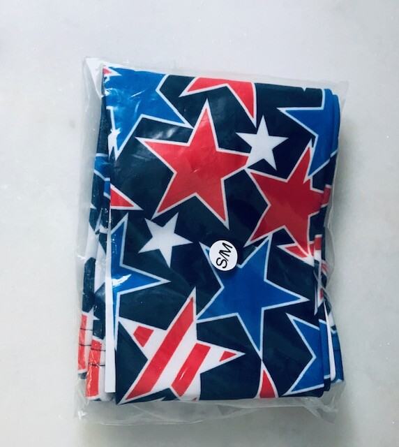 Star Studded Patriotic Compression Protective Arm Sleeve, Size - Small - Qty 4