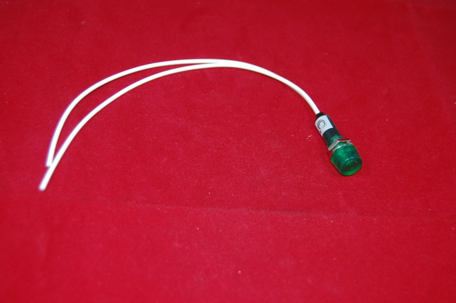 50Pcs Green Mini Neon Pilot Lights CYLINDRICAL Cap with wire  220V 10mm