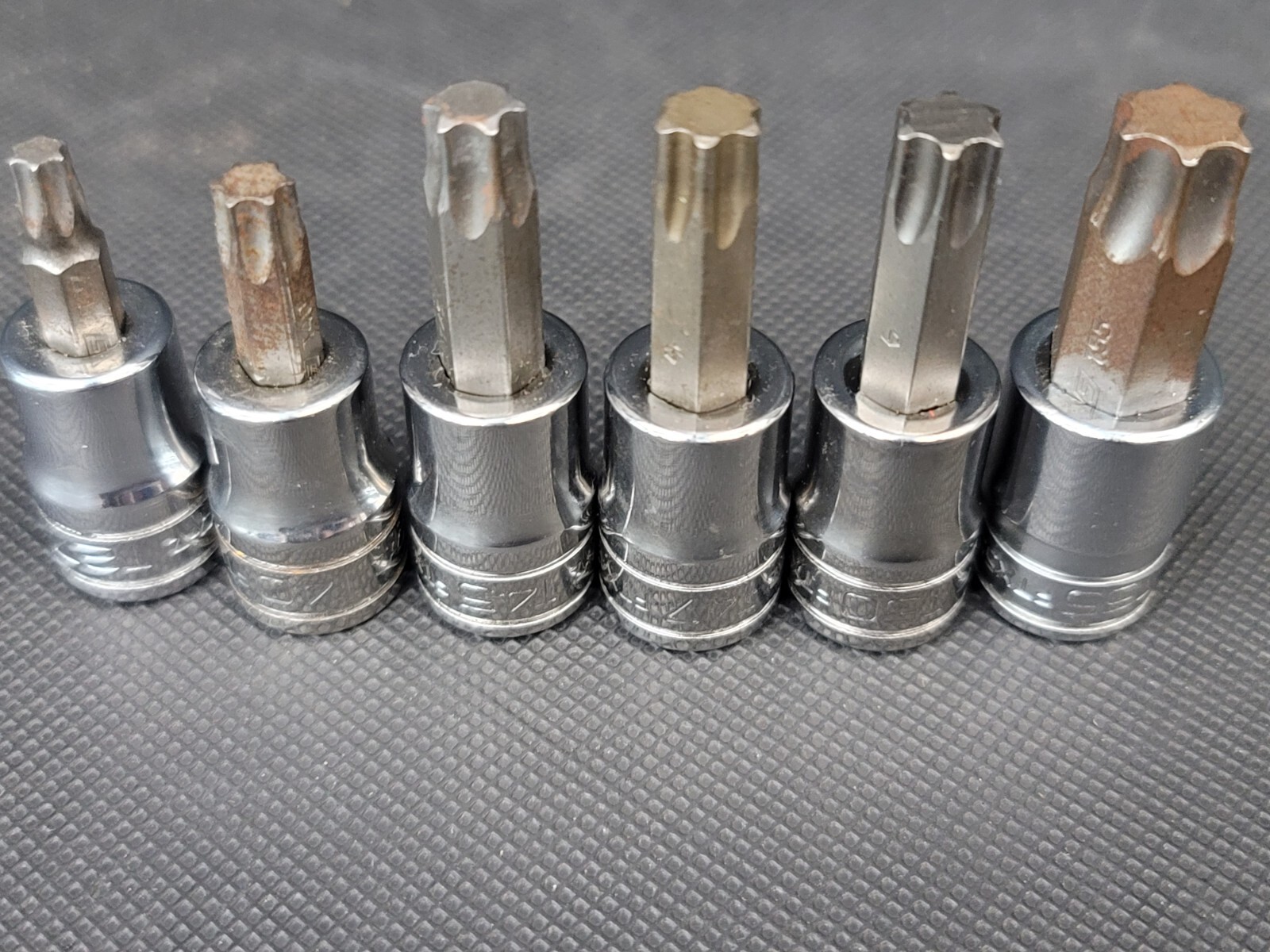 SNAP ON TOOLS 3/8 Drive TORX 6 PC Socket Set 27 40 45 47 50 55