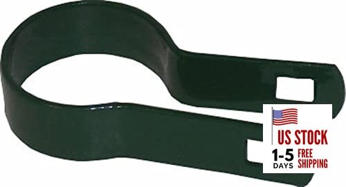 Black Coated Chain Link Tension Band, Durable Steel Chain Link 1-5/8 Inch 10