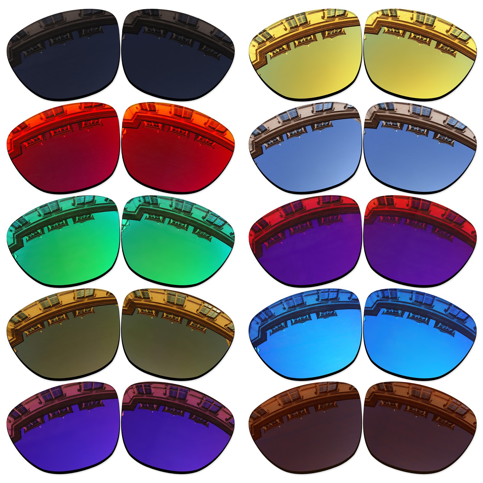 Vonxyz 20+ Colors Replacement Lens for-Oakley Frogskins AF(Asian Fit) OO9245