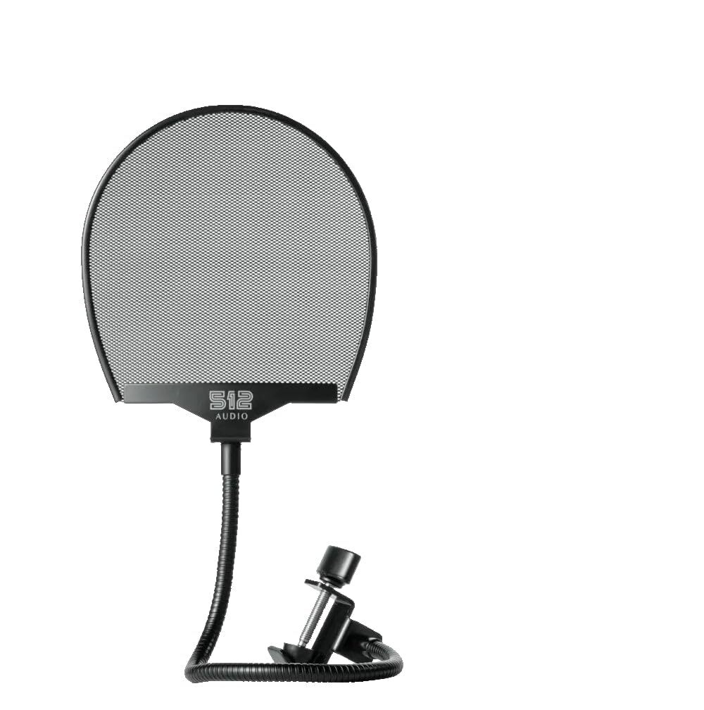 512 Pop Professional Microphone Pop Filter with Flexible Gooseneck Clamp