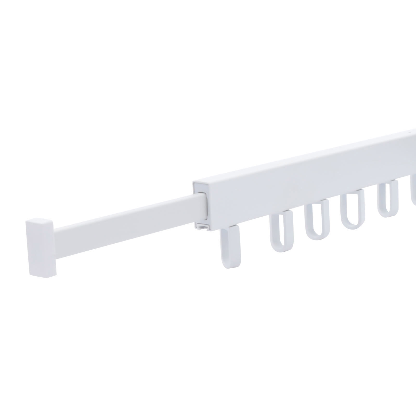 Laundry Clothes Storage Drying Rack Retractable Tri-Folding Hanger Wall-mounted