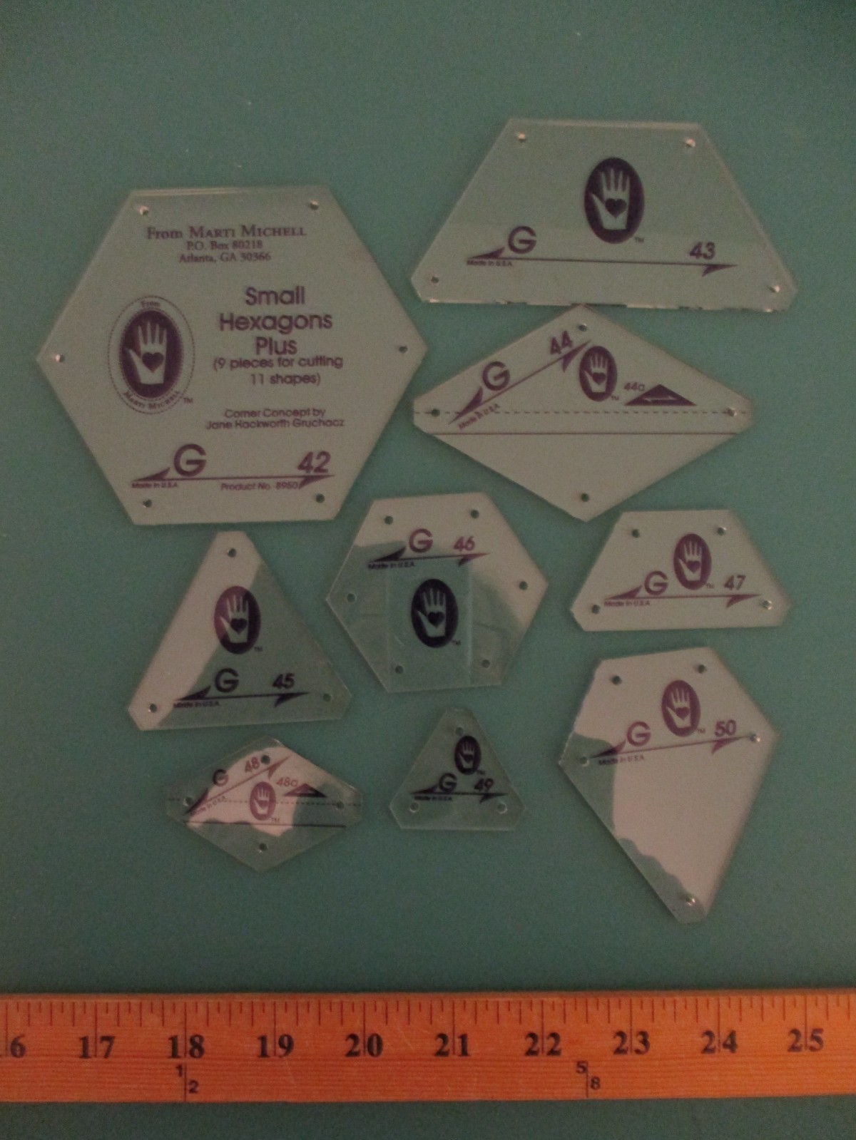 Acrylic Template Set G Marti Michelle Perfect Patchwork Quilts Crafts