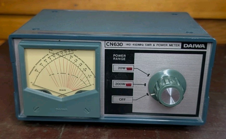 Daiwa CN360 Ham Radio 140-450MHz SWR & Power Meter, No Power Supply, As Is Cond.