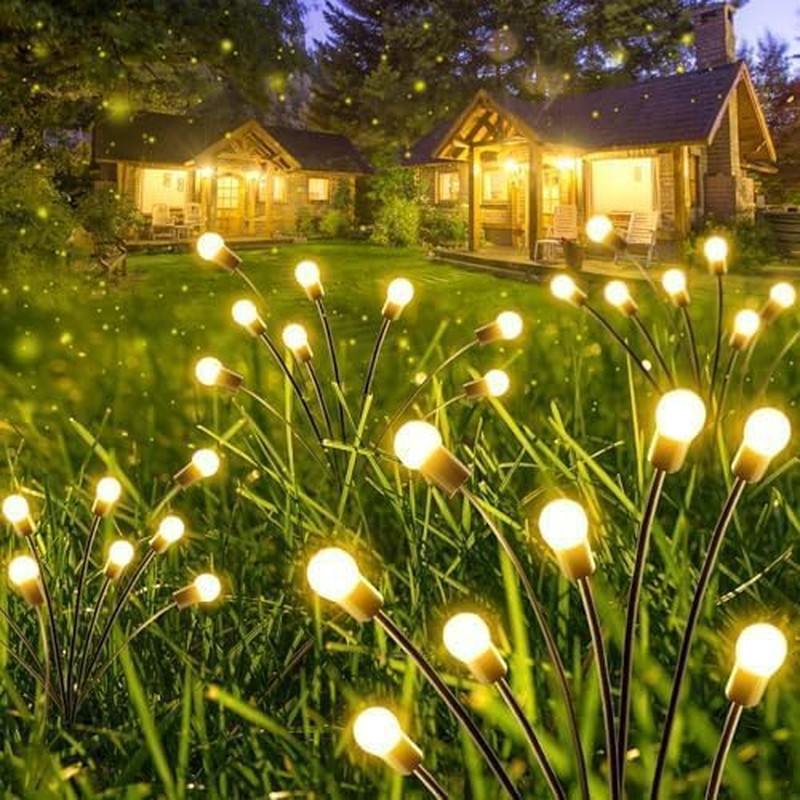 6-Pack Garden Solar Lights, 48 LED Solar Lights Outdoor for Garden Decor, Waterp