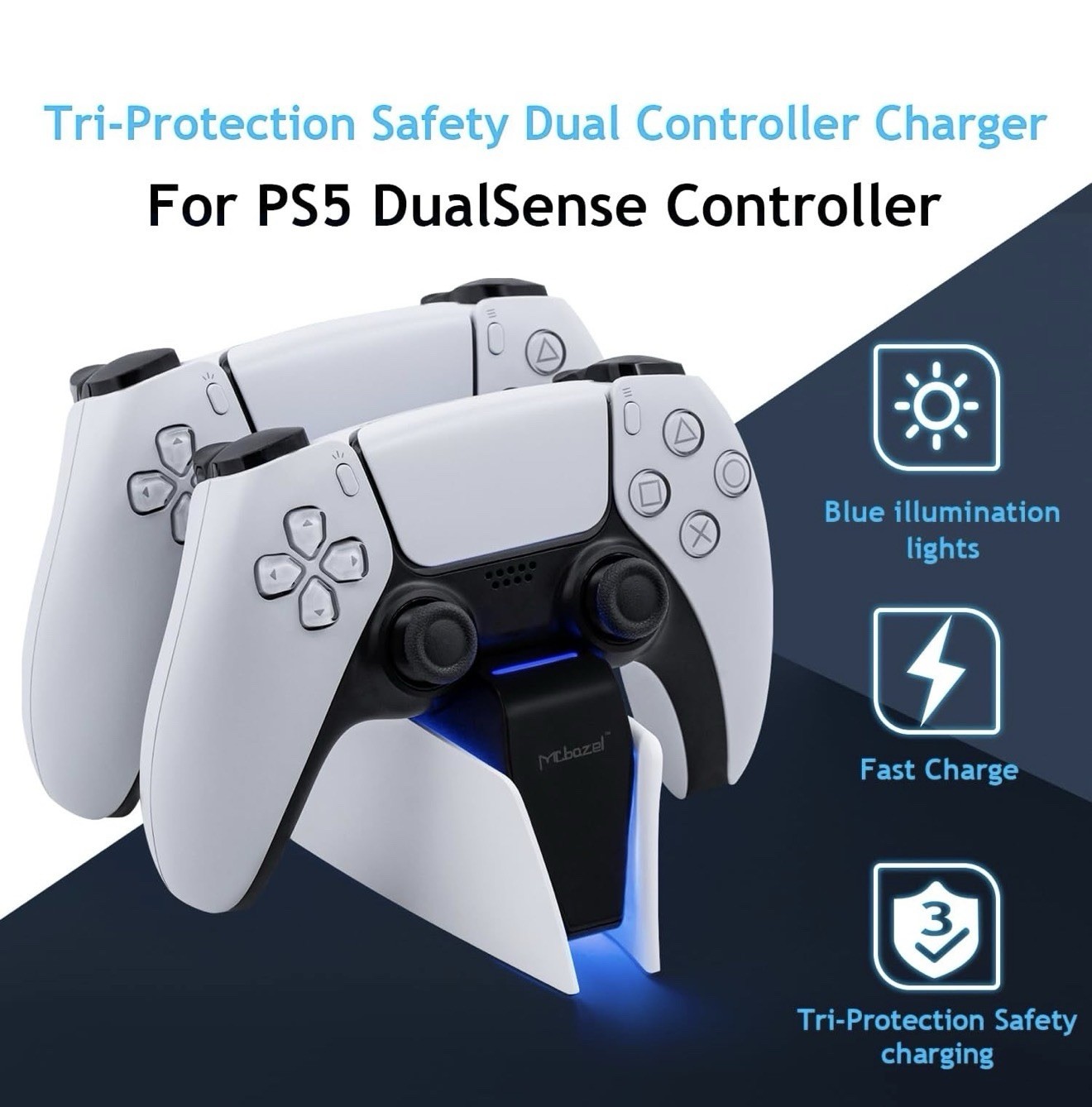 Playstation 5 PS5 Dual Sense Controller Charger McBazel Open Box