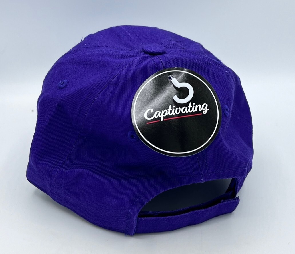 TCU TEXAS CHRISTIAN HORNED FROGS PURPLE EMBROIDERED CAP HAT OSFM FREE SHIPPING