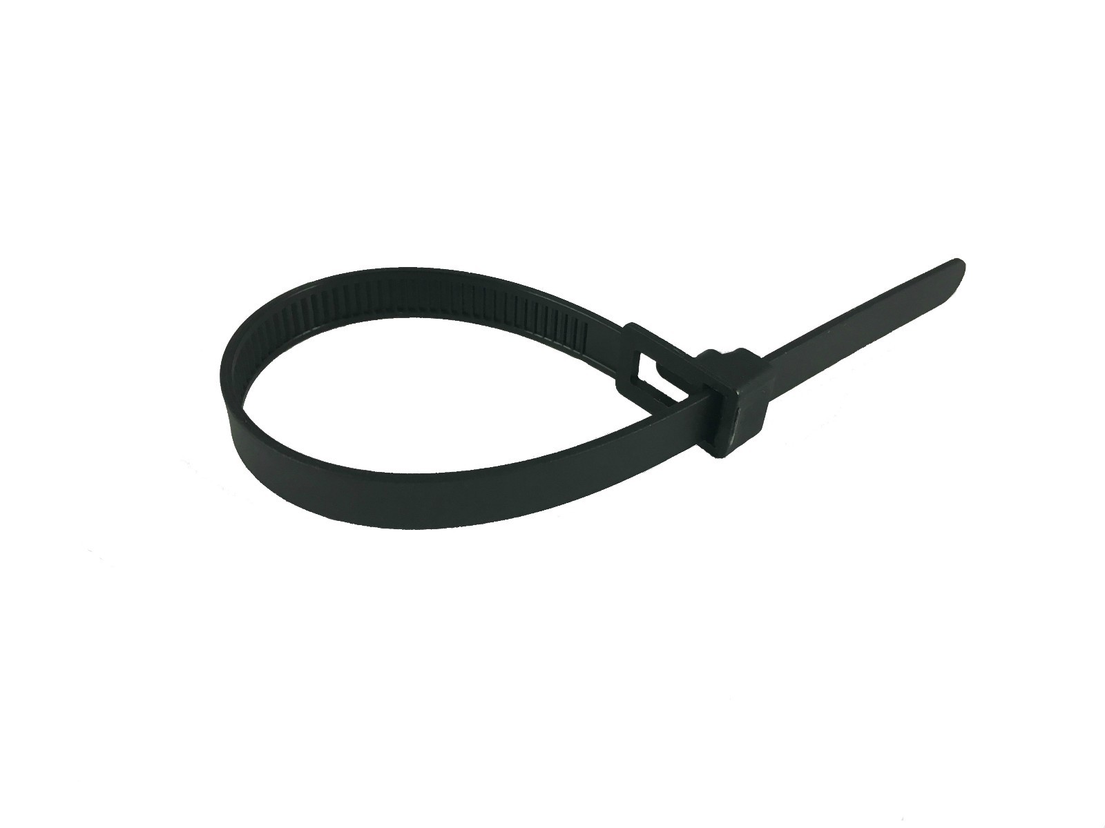 Cable Ties 8" Zip Reusable Push Release 45 lb Nylon Black Wire Wrap Heavy Duty