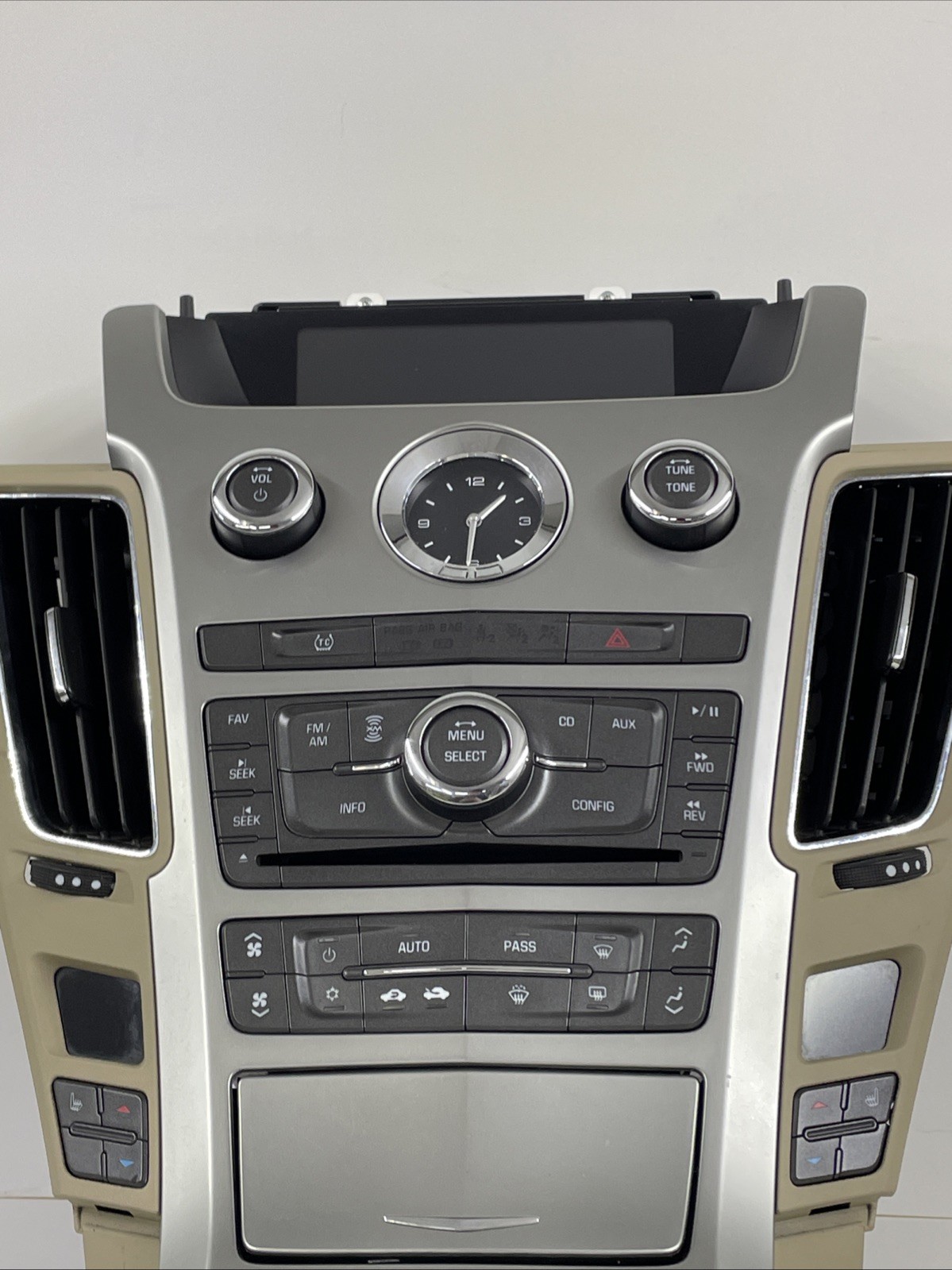 09-13 Cadillac CTS Climate Control & Radio Reciever Control Panel *Tan* OEM