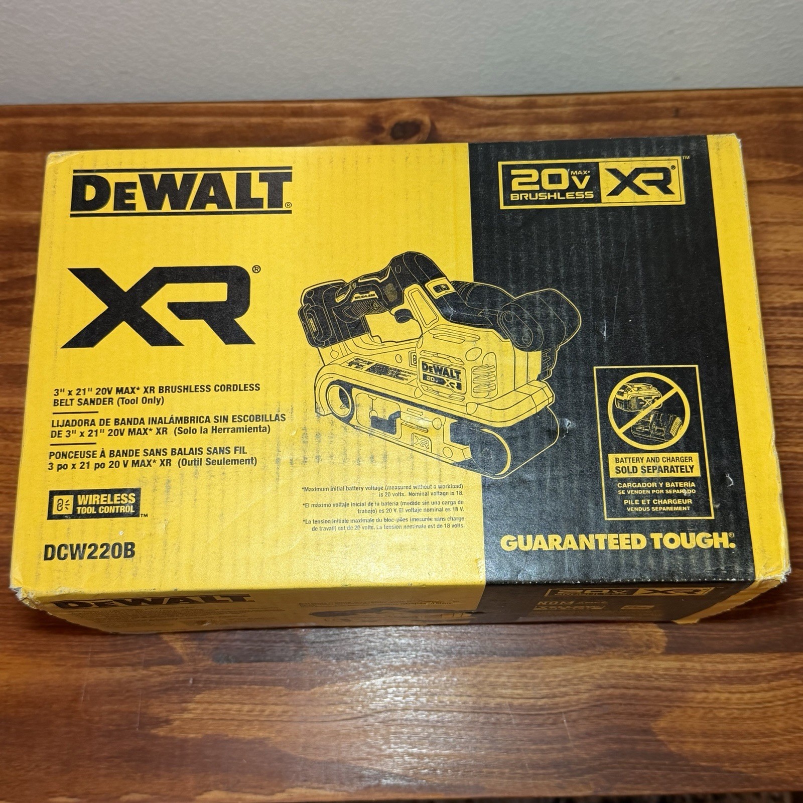 DeWalt 20V Max Li-Ion Belt Sander DCW220B Cordless Brushless TOOL ONLY NEW