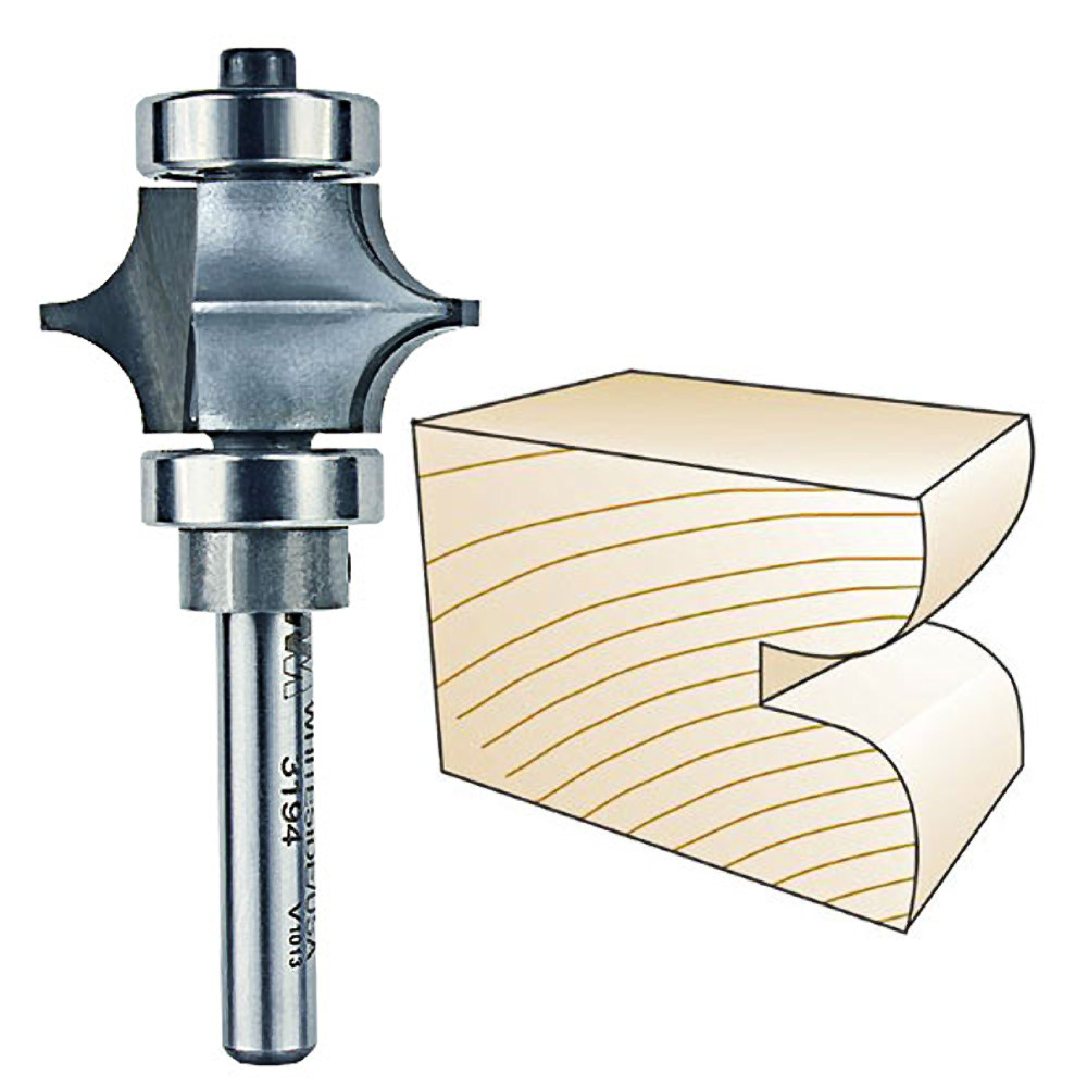 Whiteside Full Bead Bit, 1/4 in. SH x 1/4 in. R