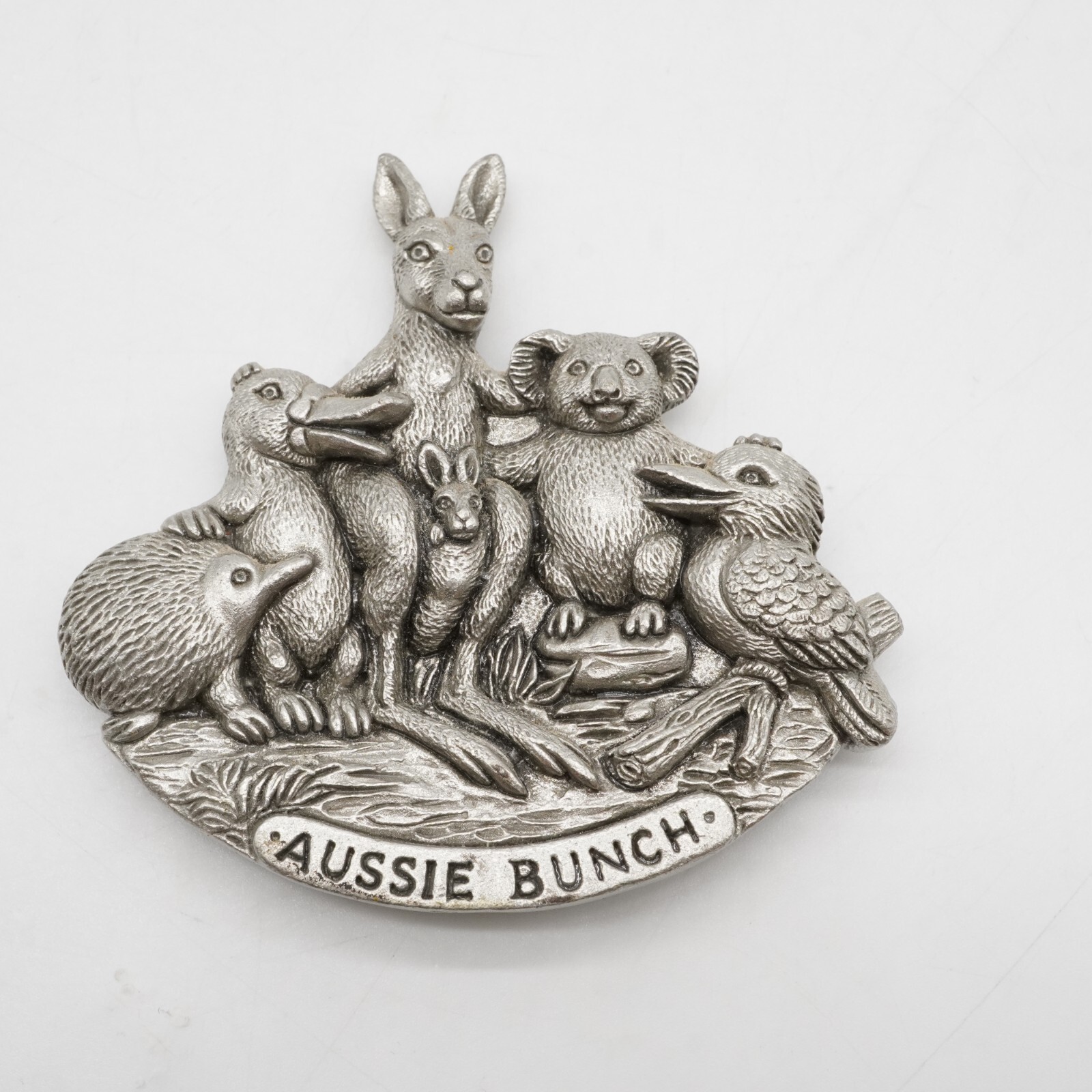 Aussie Bunch Souvenir Pewter Fridge Magnet Australiana Gift, Australian Made