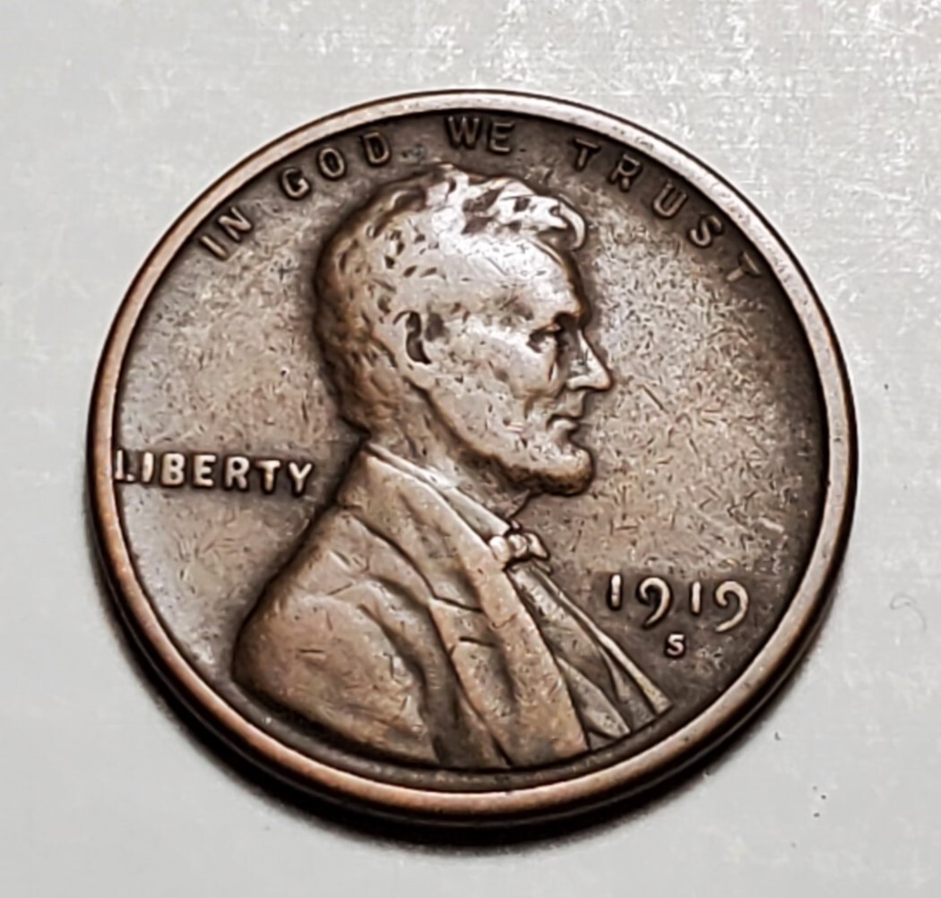 1919 S LINCOLN WHEAT PENNY #C3876