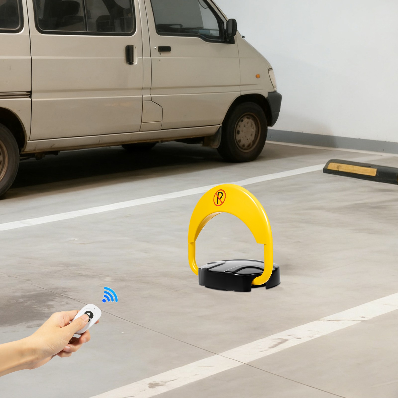 Car Parking Spot Lock Anti-Collision Foldable Barrier Auto Sensor Remote Control