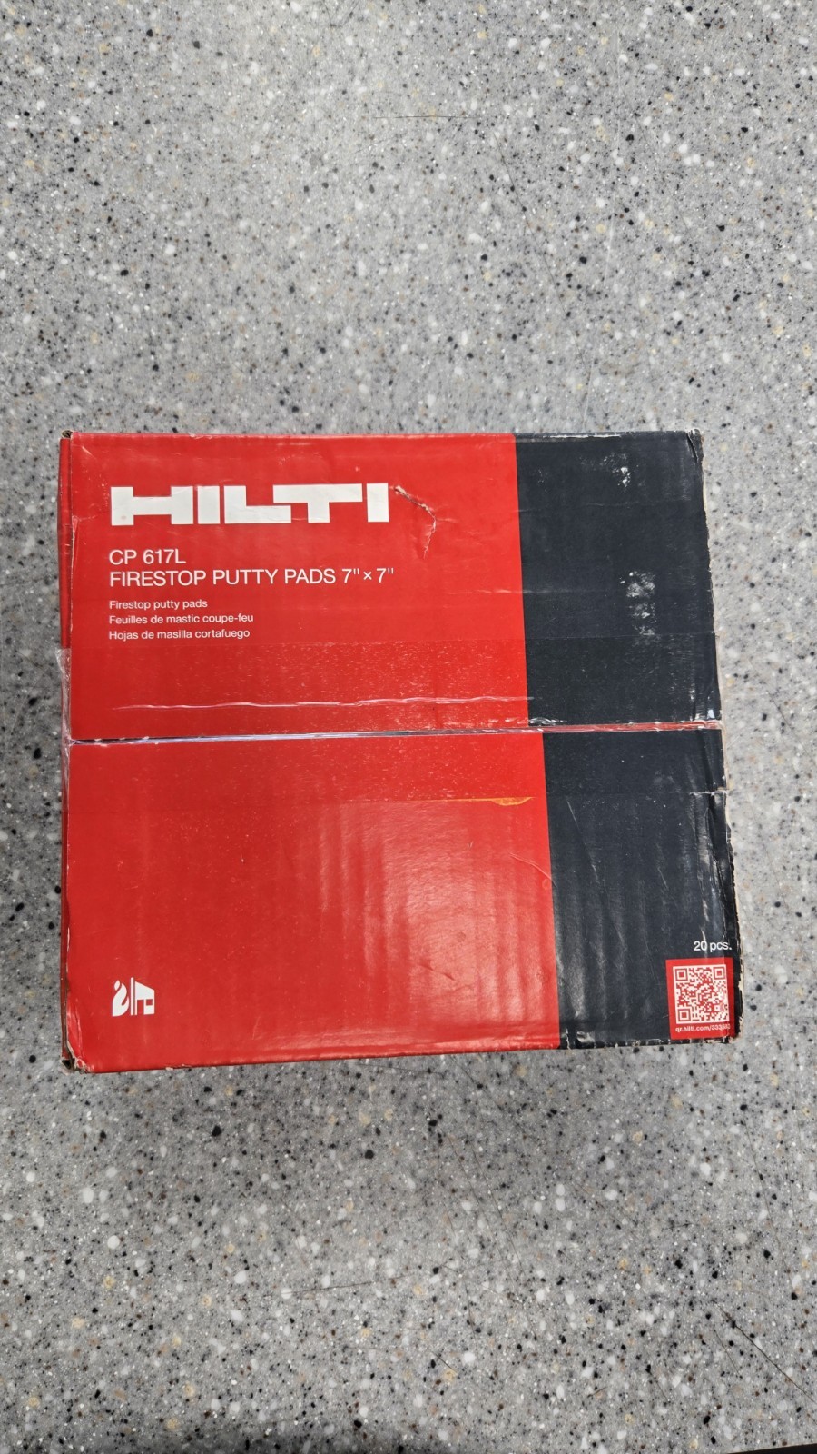 NEW! Hilti CP 617L Firestop Putty pad - 333583 (20 Count ~ 1 BOX)