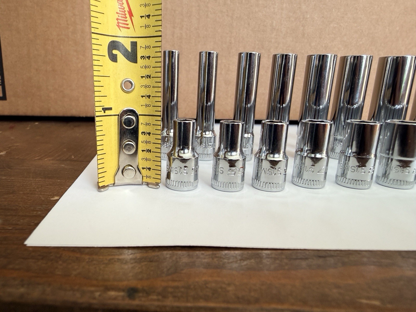 ICON 1/4” Drive 6Pt Metric Shallow/Deep Socket Chrome - Choose Size mm