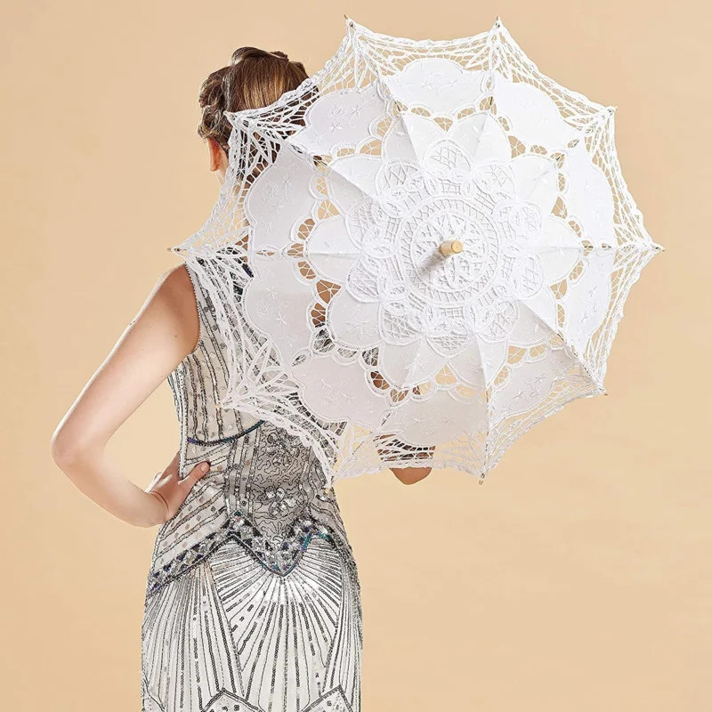 Wedding Bride Lace Umbrella White Princess Umbrella Wedding Lace Bride Umbrella