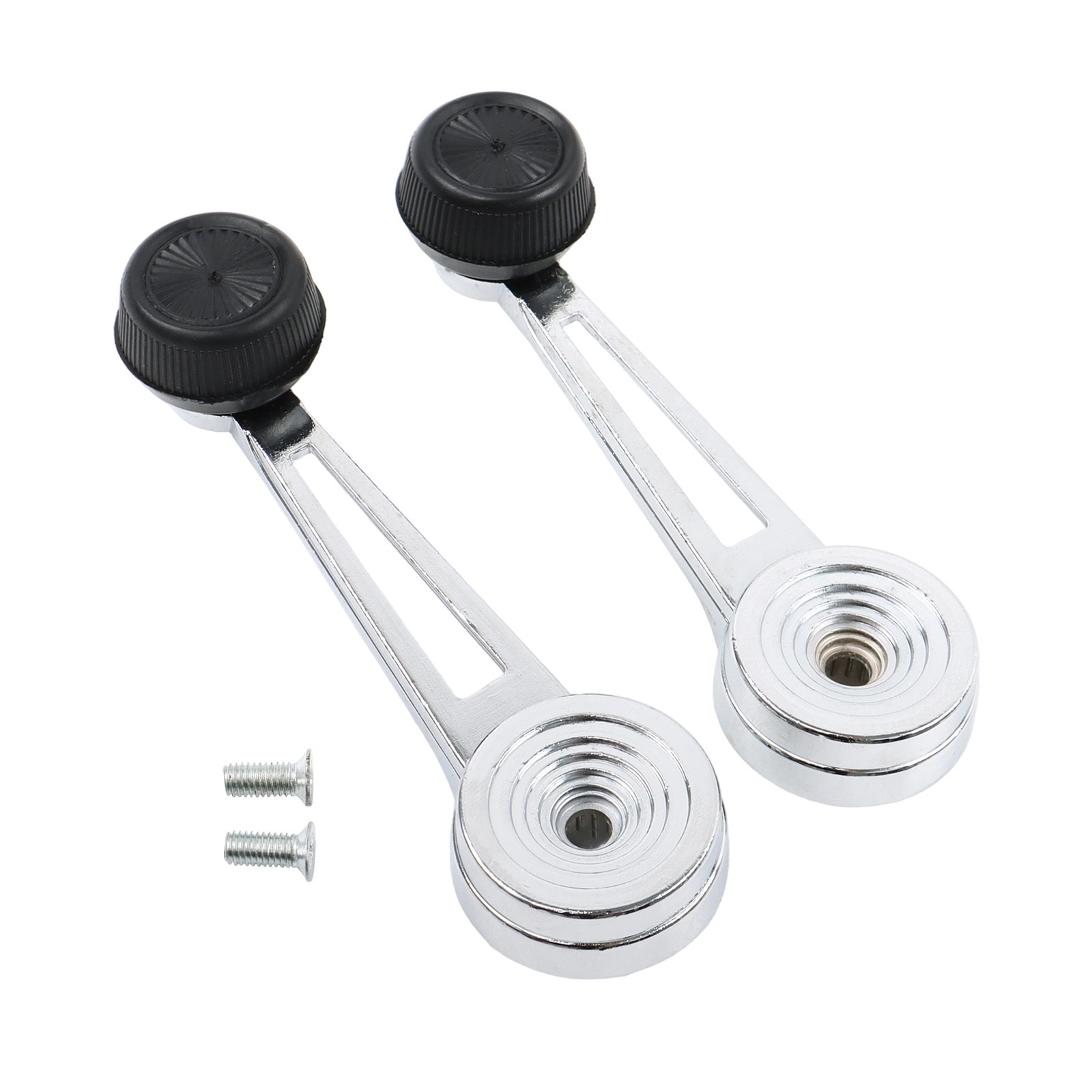 Chrome Inside Interior Window Crank Door Handle Pair For Ford Pickup Truck New
