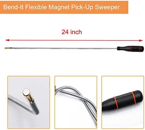 3 Pack Telescoping Magnet Pick-up Tool Set - Retrieving Telescoping Magnet Picku