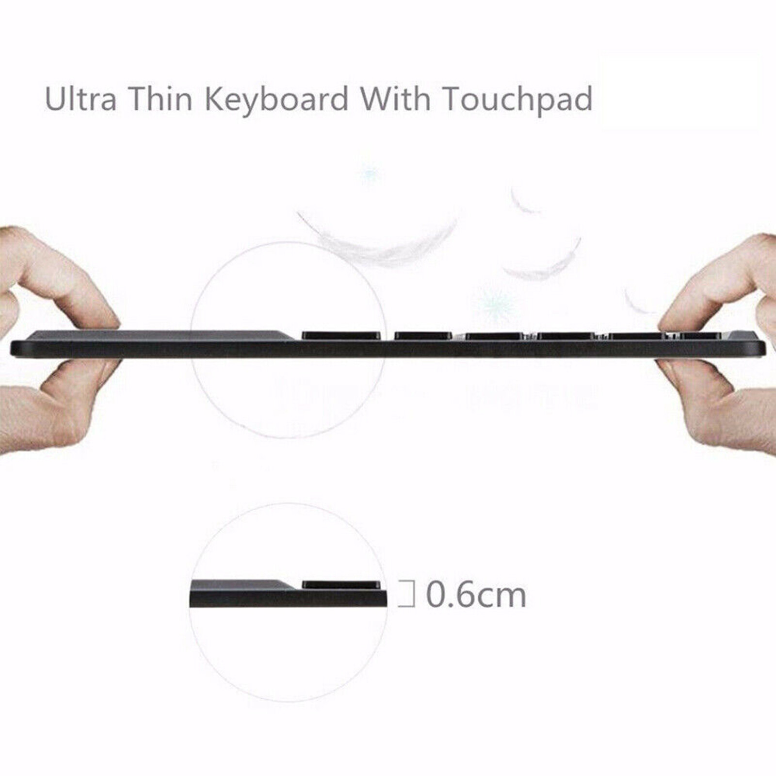 New Wireless Bluetooth Keyboard W/Mouse Touchpad For Android/IOS Tablet