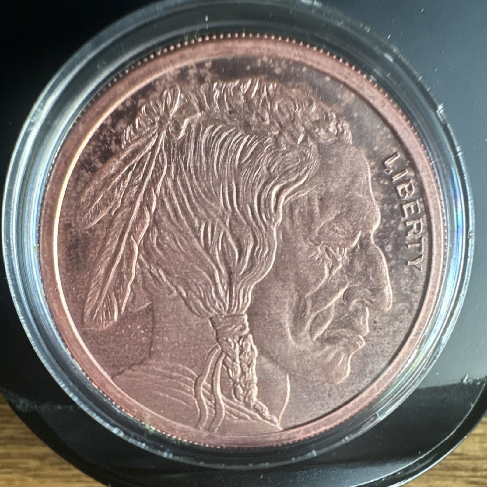 Golden State Mint 1 oz .999 Fine Copper Buffalo Design Round