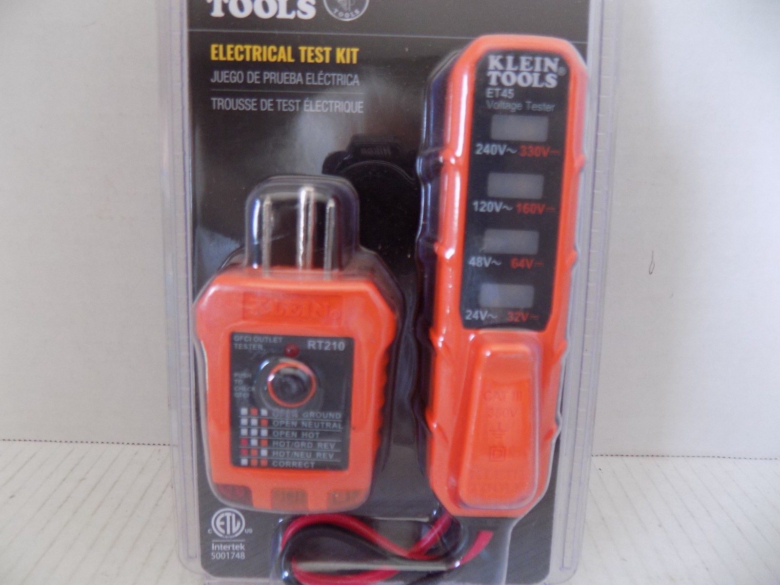 ELECTRICAL TESTING KIT #ET45YP BY; KLINE TOOLS NEW